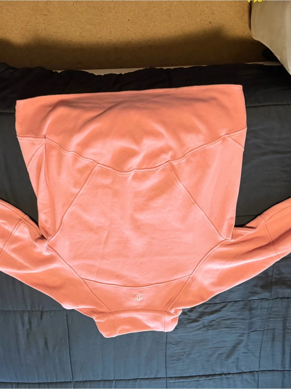 Women’s Orange Lululemon Half-Zip Pullover Sweatshirt